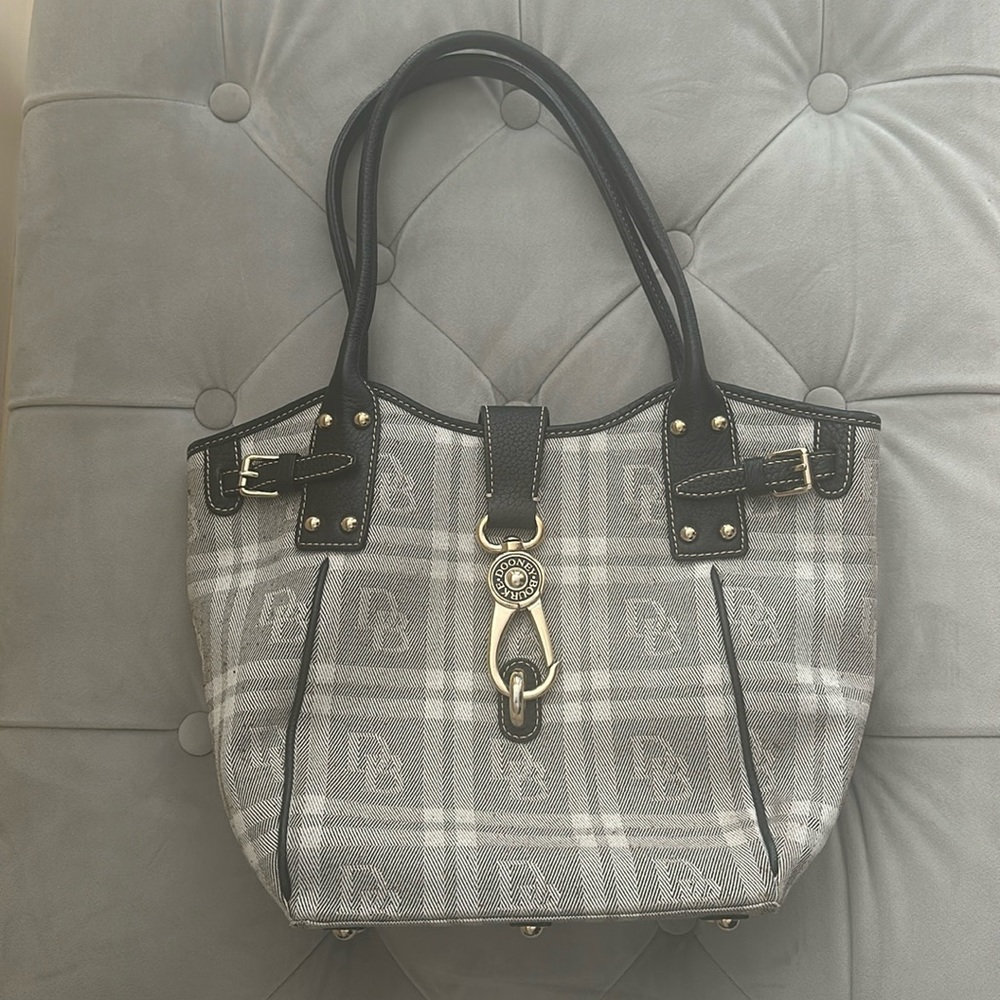 Dooney and Bourke black and white purse.